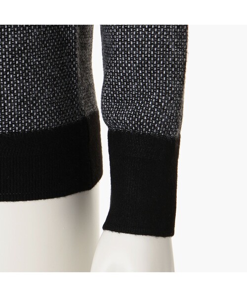 BRIEFING（ブリーフィング）の「【BRIEFING GOLF／ブリーフィングゴルフ】WS BIRDS EYE LOGO CREWNECK KNIT（ニット/セーター・レディース・ネイビー/ホワイト/ブラック/グレー・M/S/L）」の10枚目の写真