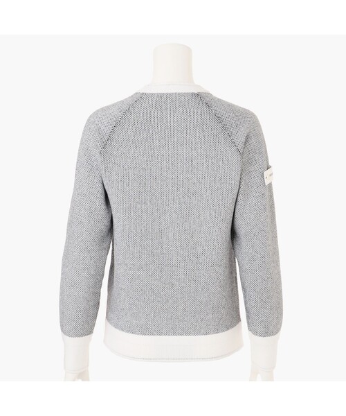 BRIEFING（ブリーフィング）の「【BRIEFING GOLF／ブリーフィングゴルフ】WS BIRDS EYE LOGO CREWNECK KNIT（ニット/セーター・レディース・ネイビー/ホワイト/ブラック/グレー・M/S/L）」の13枚目の写真