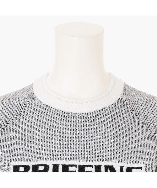 BRIEFING（ブリーフィング）の「【BRIEFING GOLF／ブリーフィングゴルフ】WS BIRDS EYE LOGO CREWNECK KNIT（ニット/セーター・レディース・ネイビー/ホワイト/ブラック/グレー・M/S/L）」の14枚目の写真