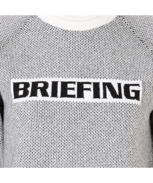 BRIEFING（ブリーフィング）の「【BRIEFING GOLF／ブリーフィングゴルフ】WS BIRDS EYE LOGO CREWNECK KNIT（ニット/セーター・レディース・ネイビー/ホワイト/ブラック/グレー・M/S/L）」の15枚目の写真