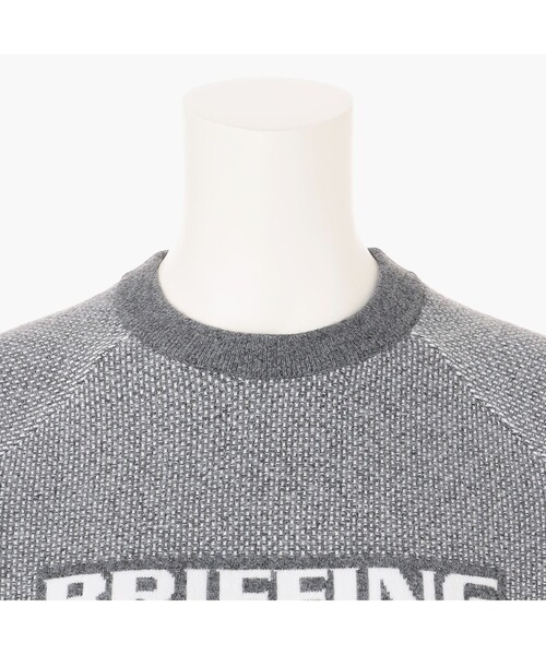 BRIEFING（ブリーフィング）の「【BRIEFING GOLF／ブリーフィングゴルフ】WS BIRDS EYE LOGO CREWNECK KNIT（ニット/セーター・レディース・ネイビー/ホワイト/ブラック/グレー・M/S/L）」の22枚目の写真