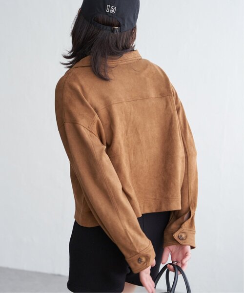 VENCEEXCHANGE（ヴァンスエクスチェンジ）の「カットスェードオーバーシャツ（シャツ/ブラウス・レディース・キャメル/ブラウン/ブラック・FREE）」の11枚目の写真