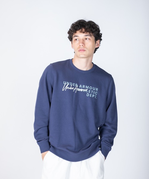 UNDER ARMOUR(アンダーアーマー)の「UAエッセンシャル テリー ノベルティ クルー(ライフスタイル/メンズ)(スウェット・メンズ・ネイビー×ホワイト・S/XL/2XL/3XL/M/L)」の7枚目の写真