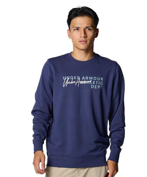 UNDER ARMOUR(アンダーアーマー)の「UAエッセンシャル テリー ノベルティ クルー(ライフスタイル/メンズ)(スウェット・メンズ・ネイビー×ホワイト・S/XL/2XL/3XL/M/L)」の12枚目の写真
