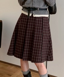 Admiral プリーツスカート ブラウン系 ウインザーオンラインショップアドミラル サイドプリーツ
