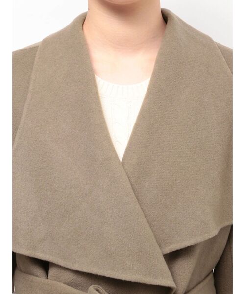 TONAL（トーナル）の「リバービッグカラーミディコート（その他アウター・レディース・ベージュ/モカ/ライトブルー・SMALL/MEDIUM）」の22枚目の写真