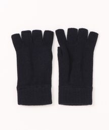 ジョンストンズ　JOHNSTONS カシミヤ 手袋　フィンガーレスグローブ　黒 手袋 指なし ジョンストンズ カシミア フィンガーレスグローブ