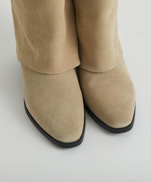 La boutique BonBon（ラブティックボンボン）の「【レメ】スエードカバードロングブーツ（ブーツ・レディース・ベージュ・39/36/37/38）」の15枚目の写真