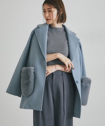 ガウンコート」に該当するブルー・ネイビー/青色系の