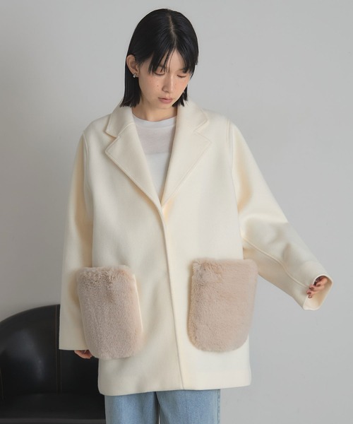 月　ヴィンテージ　昭和レトロ　カシミヤ100% ファーコート　ガウンコート sankyo shokai（三京商会） [10%offクーポン]カシミヤ 100% コート