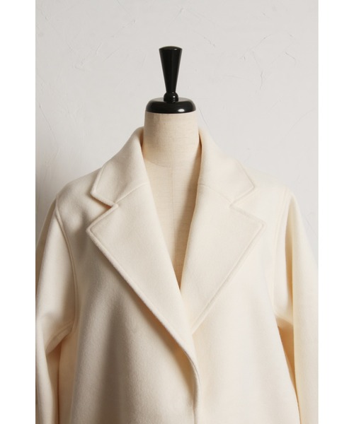 ウールライクポケットファーガウンコート（その他アウター