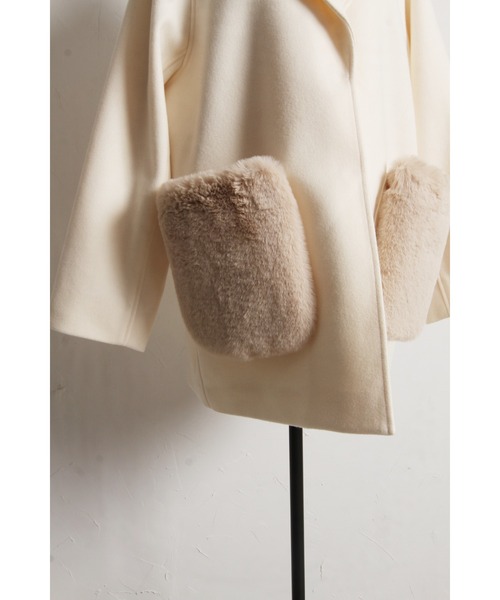 NOWOS ウールガウン 新品】 NOWOS / ノーウォス | Long gown ベルト付き コットン ロング