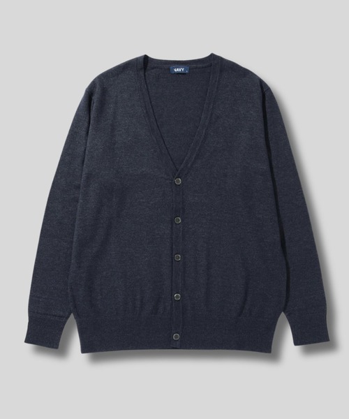 NAVY(ネイビー)の「NAVY 素肌ニットVネックカーディガン(カーディガン/ボレロ・メンズ・ネイビー/チャコールグレー・S/M/L/XL)」の15枚目の写真