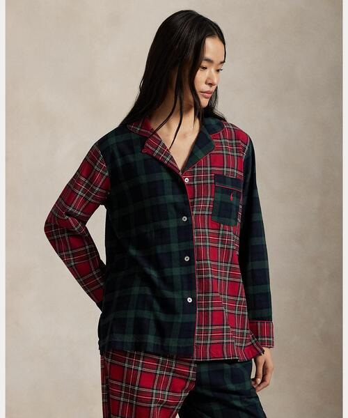 POLO RALPH LAUREN（ポロ ラルフ ローレン）の「チェック ロングスリーブ パジャマ セット（ルームウェア/パジャマ・レディース・レッド・XS/S/M/L）」の6枚目の写真