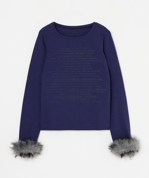 BEEDEN（ビーデン）の「POINT FUR PRINT LONG SLEEVE TEE（Tシャツ