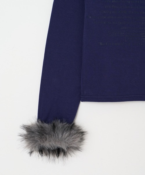 BEEDEN（ビーデン）の「POINT FUR PRINT LONG SLEEVE TEE（Tシャツ