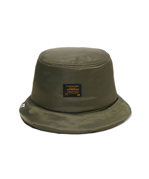 A BATHING APE（アベイシングエイプ）の「PADDED BUCKET HAT（ハット・メンズ・オリーブ/ブラック・MEDIUM/LARGE）」の6枚目の写真