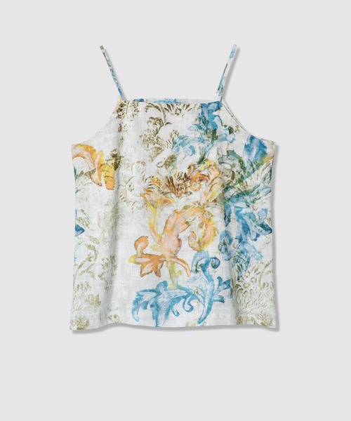 AMERICAN RAG CIE（アメリカンラグシー）の「【AMERICAN RAG CIE】フラワーキャミソール（WOMEN)（キャミソール・レディース・ブラック/オフホワイト・FREE）」の2枚目の写真