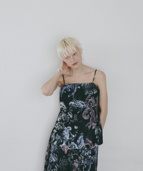 AMERICAN RAG CIE(アメリカンラグシー)の「【AMERICAN RAG CIE】フラワーキャミソール(WOMEN)(キャミソール・レディース・ブラック/オフホワイト・FREE)」の8枚目の写真