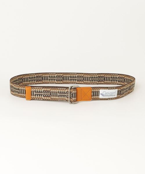 GEVAERT（ゲバルト）の「GEVAERT スクエアWリング＆GIバックル＆フランスカンムジックベルト（ベルト・メンズ・ネイビー系/グレー系/ネイビー系2/グリーン系1/グリーン系3/I/B/P/R/レッド系1/ネイビー系3/K/L/M/N/ブラウン系1/ブラック系/C/D/E/S/T/U/V/W/その他3/オレンジ系1/ダークブラウン/ベージュ系/ネイビー系1/ワイン系1/H/J/A/O/Q/X/ブラック系1/カーキ系/グリーン系2・ONE SIZE）」の5枚目の写真