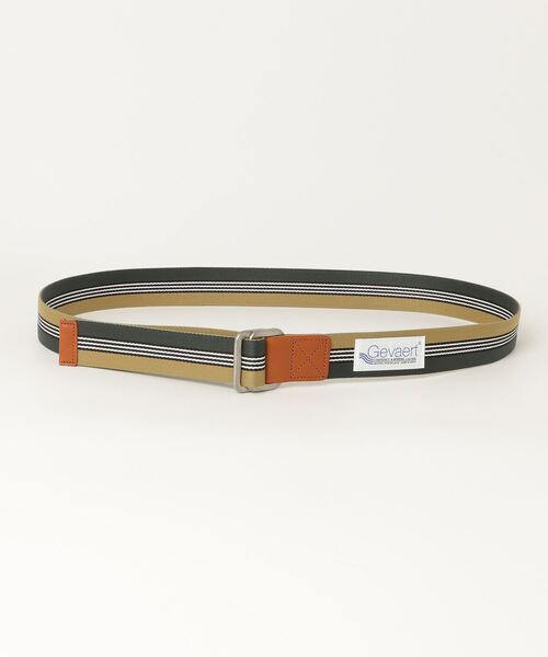 GEVAERT（ゲバルト）の「GEVAERT スクエアWリング＆GIバックル＆フランスカンムジックベルト（ベルト・メンズ・ネイビー系/グレー系/ネイビー系2/グリーン系1/グリーン系3/I/B/P/R/レッド系1/ネイビー系3/K/L/M/N/ブラウン系1/ブラック系/C/D/E/S/T/U/V/W/その他3/オレンジ系1/ダークブラウン/ベージュ系/ネイビー系1/ワイン系1/H/J/A/O/Q/X/ブラック系1/カーキ系/グリーン系2・ONE SIZE）」の8枚目の写真