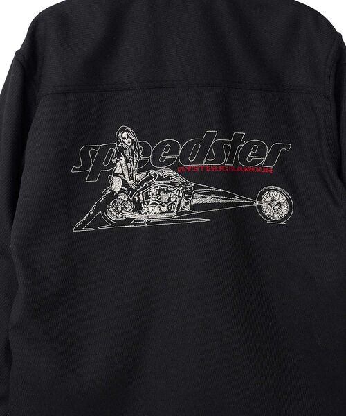 HYSTERIC GLAMOUR（ヒステリックグラマー）の「SPEEDSTER刺繍 CPOシャツ（シャツ/ブラウス・メンズ・ブラック/グリーン/グレー・SMALL/MEDIUM/LARGE/X-LARGE）」の11枚目の写真