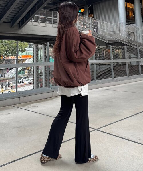 WILLOW(ウィロー)の「【willow】ストレッチフレアレギンスパンツ(その他パンツ・レディース・ブラック/グレー・ONE SIZE)」の12枚目の写真