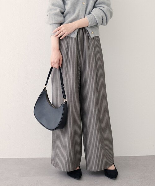 natural couture(ナチュラルクチュール)の「イージーウエストワイドパンツ(その他パンツ・レディース・ブラウン/その他1/ブラック・LARGE/MEDIUM)」の21枚目の写真