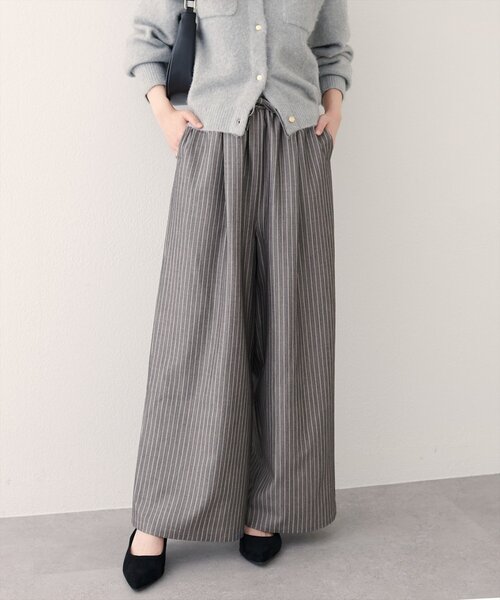 natural couture(ナチュラルクチュール)の「イージーウエストワイドパンツ(その他パンツ・レディース・ブラウン/その他1/ブラック・LARGE/MEDIUM)」の22枚目の写真