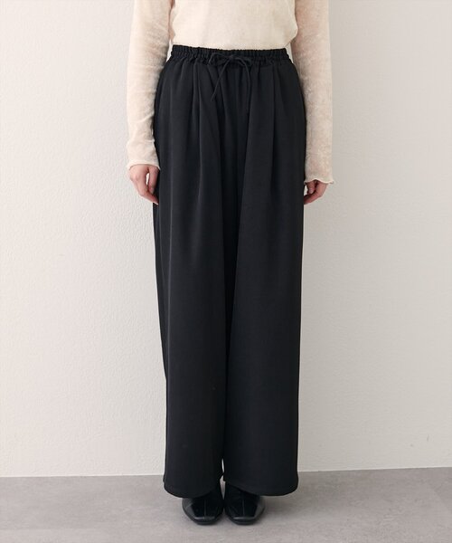 natural couture(ナチュラルクチュール)の「イージーウエストワイドパンツ(その他パンツ・レディース・ブラウン/その他1/ブラック・LARGE/MEDIUM)」の10枚目の写真