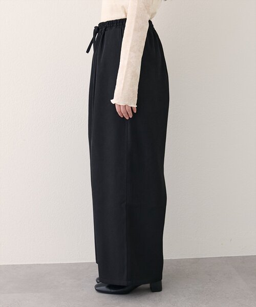 natural couture(ナチュラルクチュール)の「イージーウエストワイドパンツ(その他パンツ・レディース・ブラウン/その他1/ブラック・LARGE/MEDIUM)」の8枚目の写真