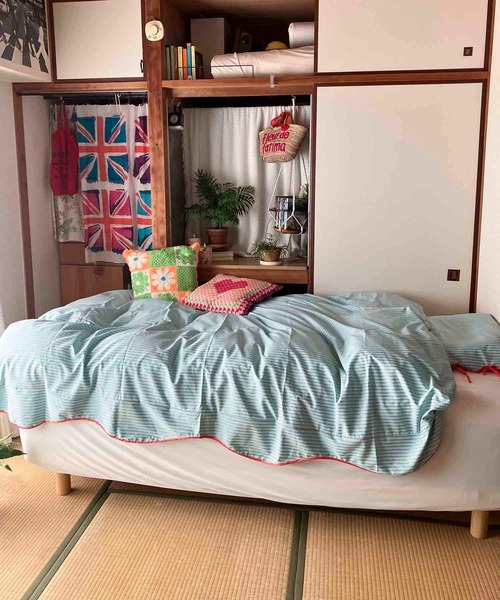 Casselini HOME(キャセリーニ ホーム)ストライプ布団カバー(ダブル