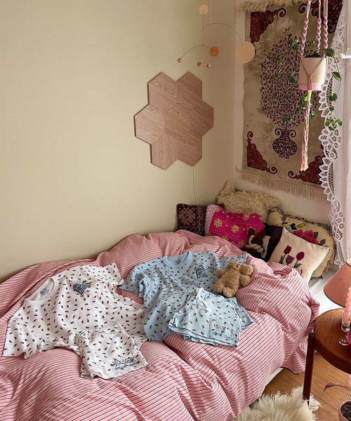 Casselini HOME(キャセリーニ ホーム)ストライプ布団カバー(ダブル