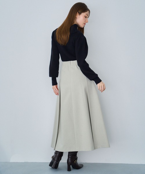 NOELA（ノエラ）の「ワイドタックビジュースカート（スカート・レディース・オフホワイト/グレー/ライトグリーン・S/M）」の15枚目の写真