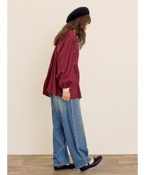 Samansa Mos2（サマンサ モスモス）の「前後2WAYドロストチュニック（シャツ/ブラウス・レディース・チャコールグレー/ボルドー/ベージュ・F）」の15枚目の写真