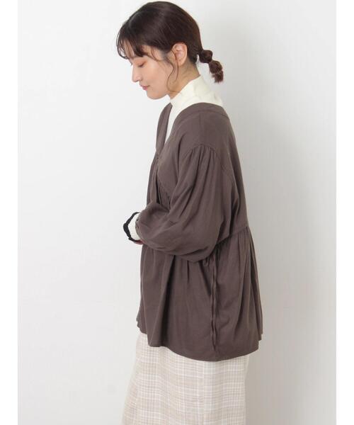 Samansa Mos2（サマンサ モスモス）の「前後2WAYドロストチュニック（シャツ/ブラウス・レディース・チャコールグレー/ボルドー/ベージュ・F）」の17枚目の写真