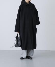 かぐれ | ウールバルカラーコート(ステンカラーコート)