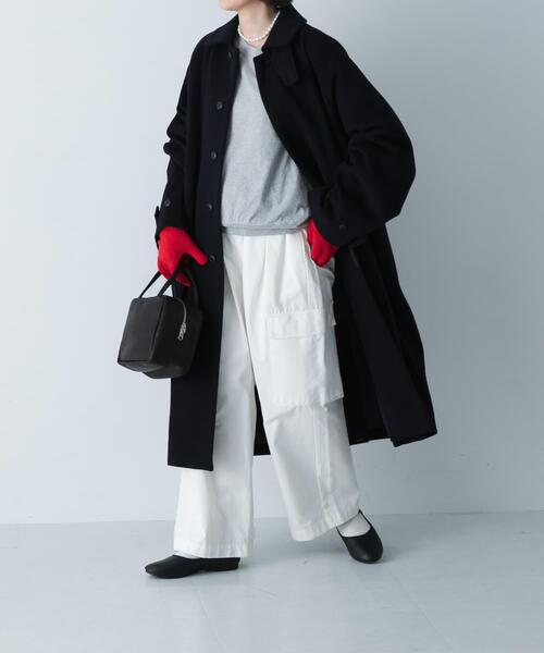 かぐれ（カグレ）の「ウールバルカラーコート（ステンカラーコート