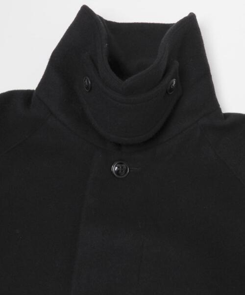 かぐれ（カグレ）の「ウールバルカラーコート（ステンカラーコート・レディース・ブラック/ネイビー・FREE）」の9枚目の写真