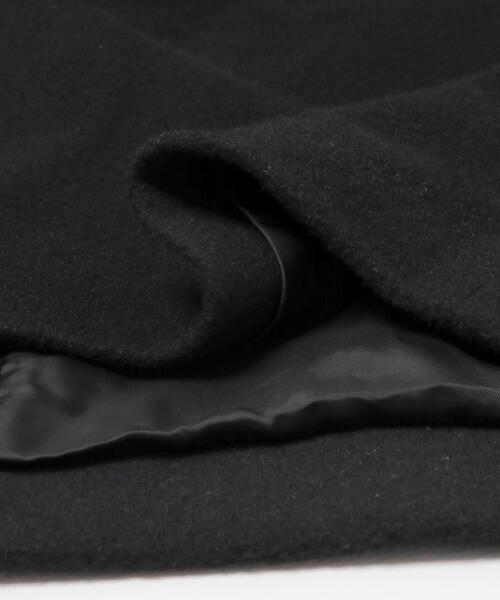 かぐれ（カグレ）の「ウールバルカラーコート（ステンカラーコート・レディース・ブラック/ネイビー・FREE）」の6枚目の写真