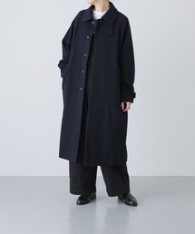 かぐれ(カグレ)のウールバルカラーコート(ステンカラーコート)
