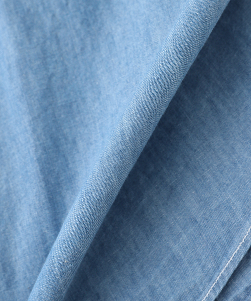 EDIFICE(エディフィス)の「WORK OF ART(ワークオブアート) Chambrey シャツ(シャツ/ブラウス・メンズ・ブルー・MEDIUM/LARGE)」の7枚目の写真