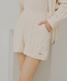 Chico | 【セットアップ対応】ケーブルショートニットパンツ(その他パンツ)