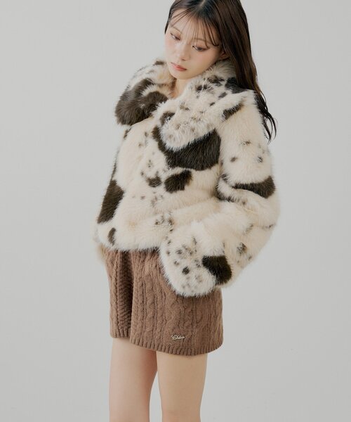 Chico（チコ）の「【セットアップ対応】ケーブルショートニットパンツ（その他パンツ・レディース・ブラウン/グレー/アイボリー/ベージュ・FREE）」の19枚目の写真