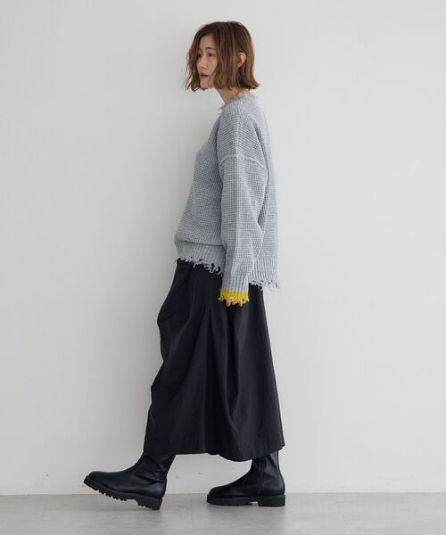 Editt by YECCA VECCA（エディットバイイェッカヴェッカ）の「コクーンデザインワイドパンツ（その他パンツ・レディース・ブラック/カーキ・FREE）」の17枚目の写真