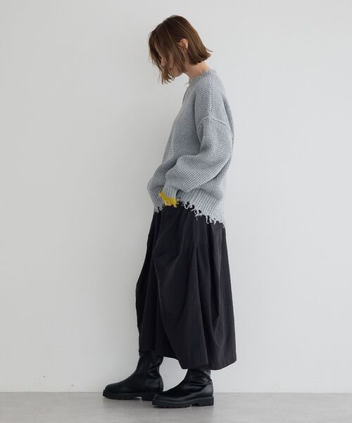 Editt by YECCA VECCA（エディットバイイェッカヴェッカ）の「コクーンデザインワイドパンツ（その他パンツ・レディース・ブラック/カーキ・FREE）」の16枚目の写真