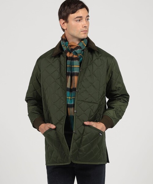 LAVENHAM(ラベンハム)の「【別注】LAVENHAM ARCHIVE RAYDON ナイロン キルティングブルゾン(ブルゾン・メンズ・ボルドー/グリーン/ブラック/グレー・L/M)」の5枚目の写真