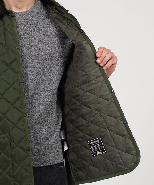 LAVENHAM(ラベンハム)の「【別注】LAVENHAM ARCHIVE RAYDON ナイロン キルティングブルゾン(ブルゾン・メンズ・ボルドー/グリーン/ブラック/グレー・L/M)」の9枚目の写真
