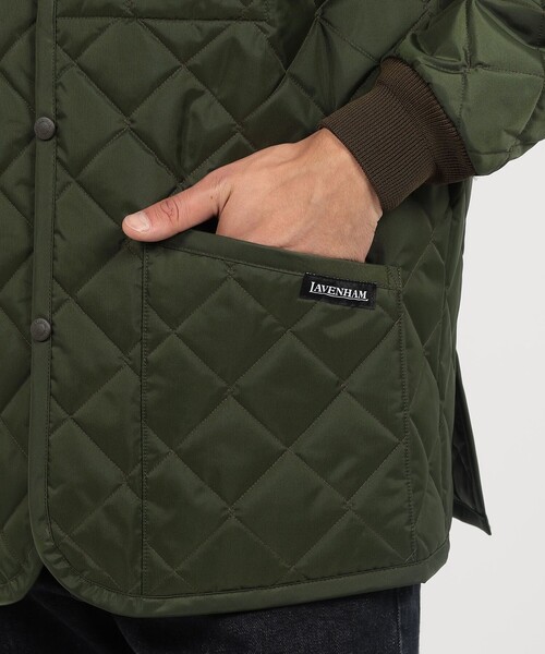 LAVENHAM(ラベンハム)の「【別注】LAVENHAM ARCHIVE RAYDON ナイロン キルティングブルゾン(ブルゾン・メンズ・ボルドー/グリーン/ブラック/グレー・L/M)」の13枚目の写真