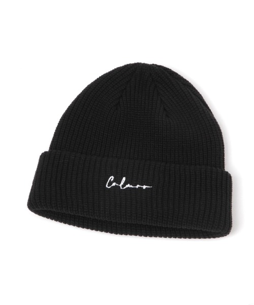 LAKOLE（ラコレ）の「ロゴ刺繍ニットワッチ / 606130（ニットキャップ/ビーニー・メンズ・ブラック/ダークオリーブ/ブラウン/ライトグレー・9）」の5枚目の写真
